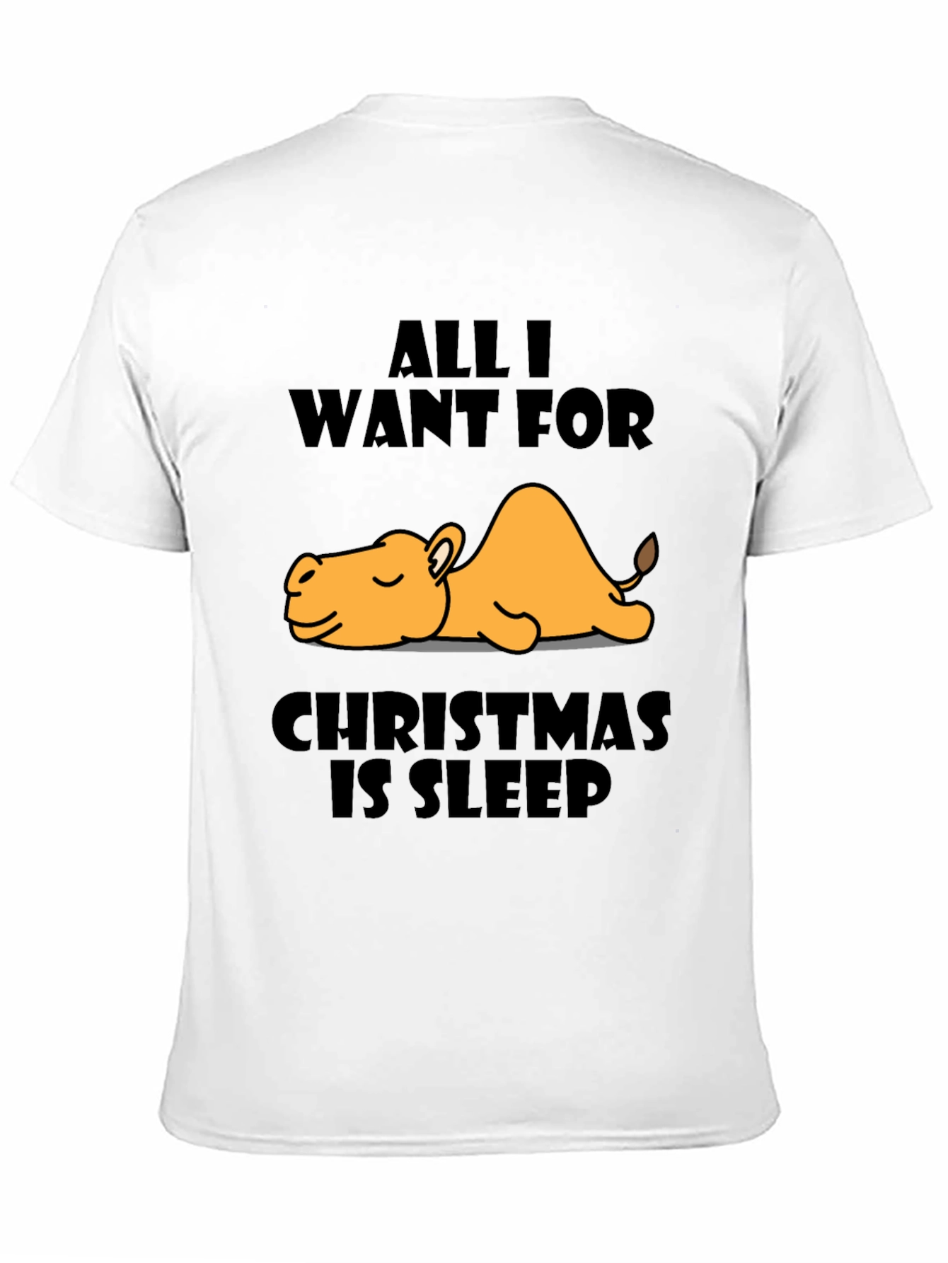 Sleepy Camel Christmas T-Shirt