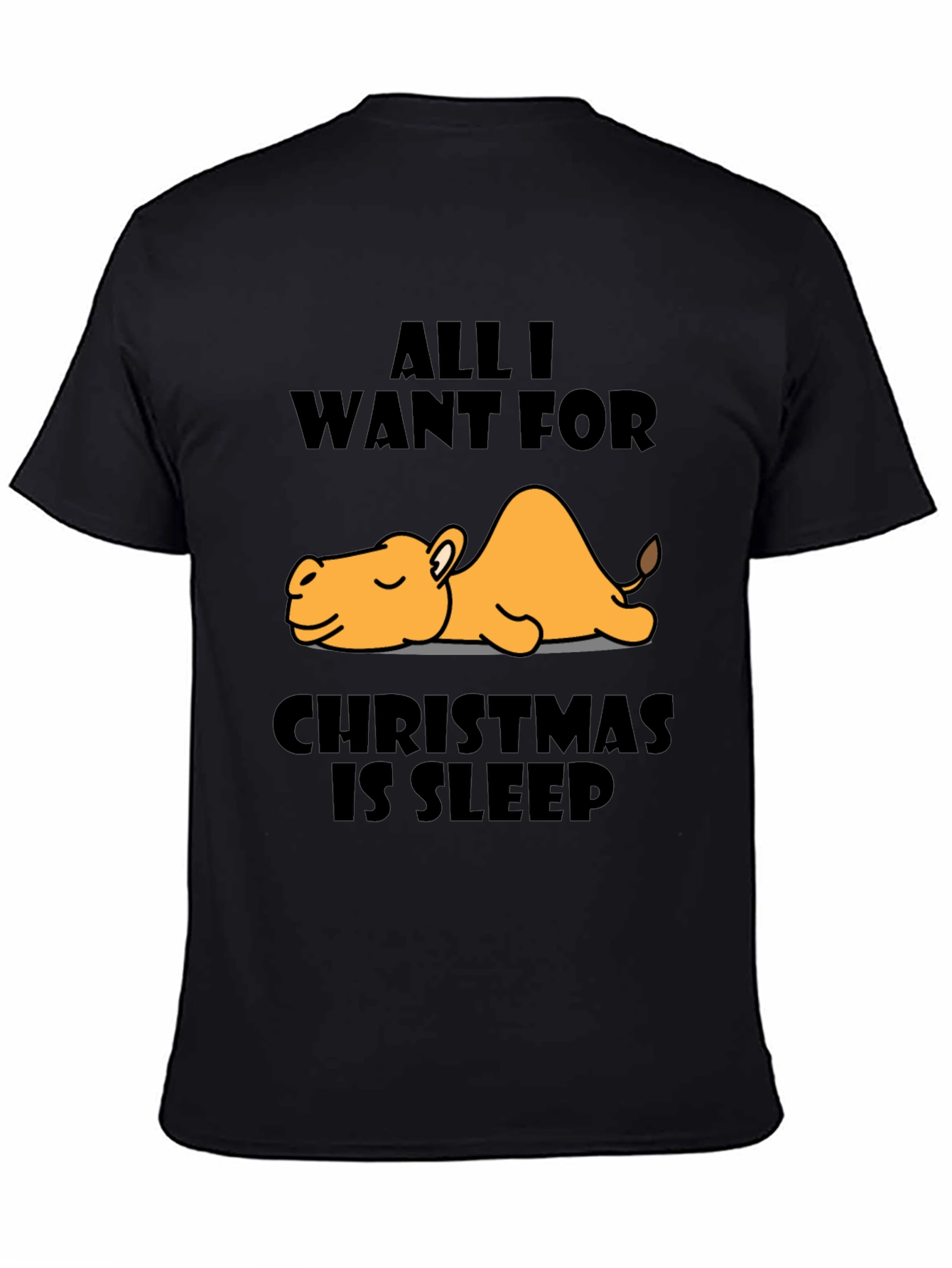 Sleepy Camel Christmas T-Shirt