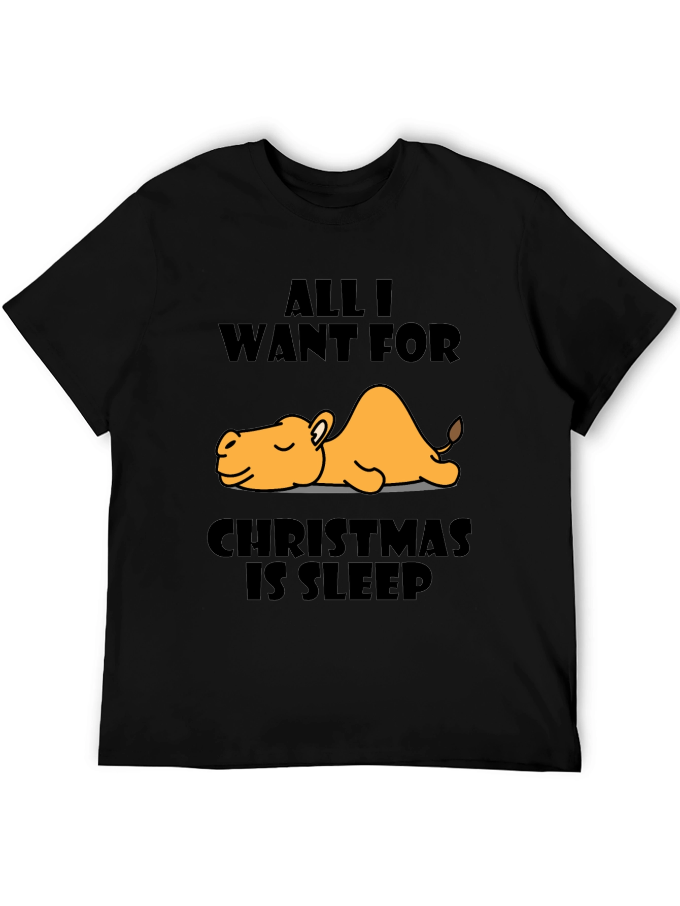 Sleepy Camel Christmas T-Shirt