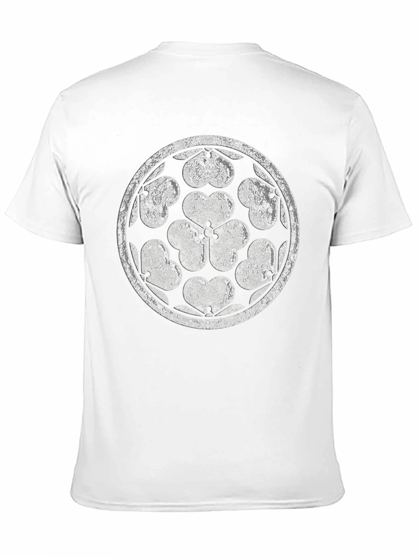 Distressed Floral Emblem Graphic Tee