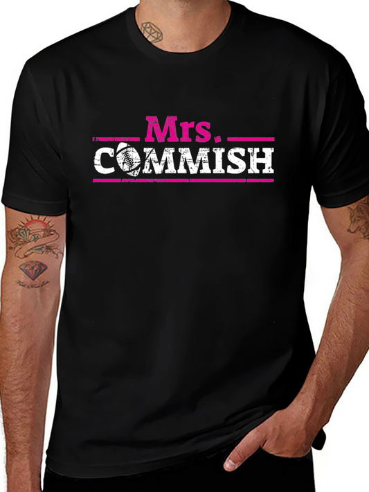 Mrs. Commish Football T-Shirt