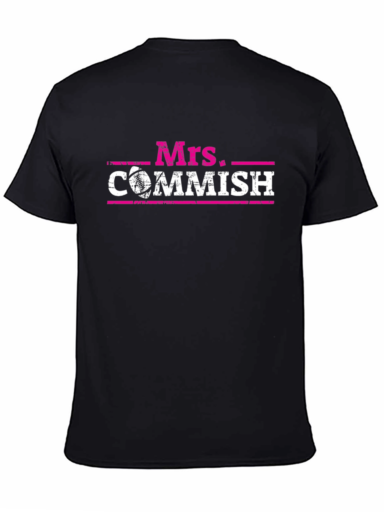Mrs. Commish Football T-Shirt