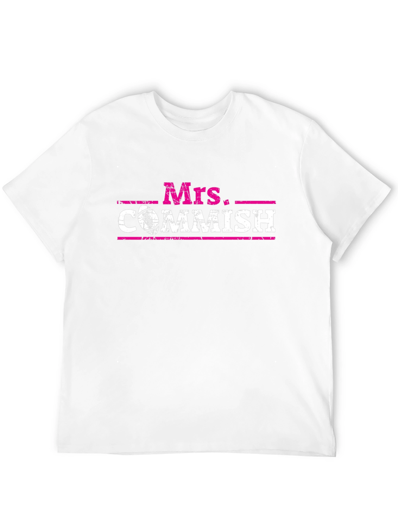 Mrs. Commish Football T-Shirt