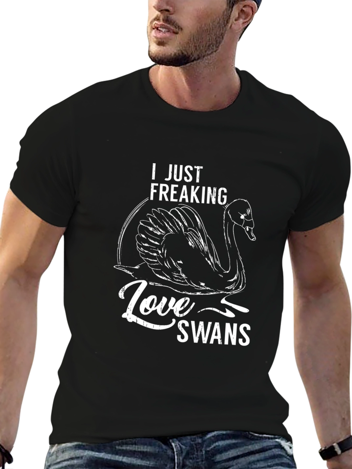 I Just Freaking Love Swans Graphic Tee