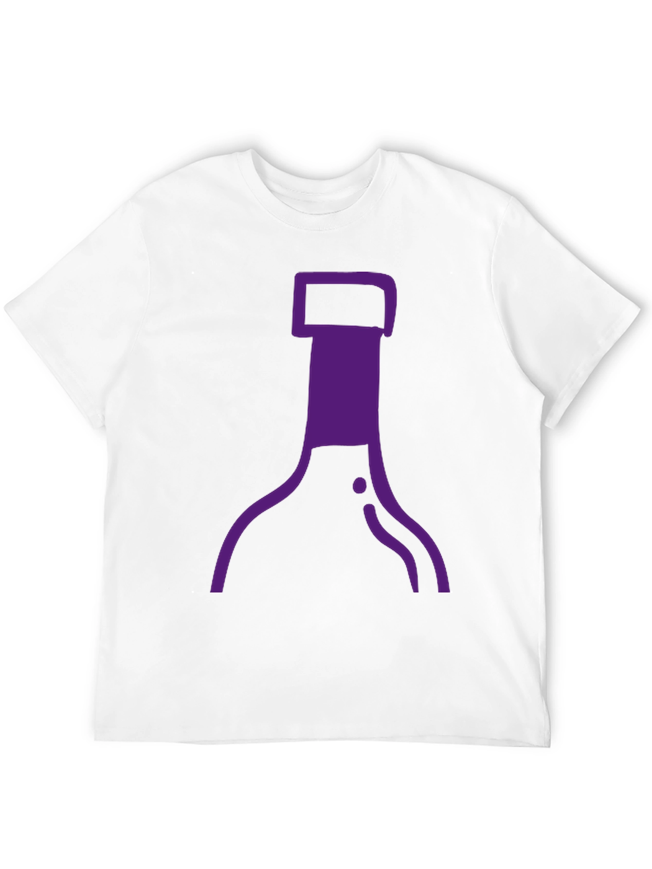 Purple Bottle Graphic Black T-Shirt