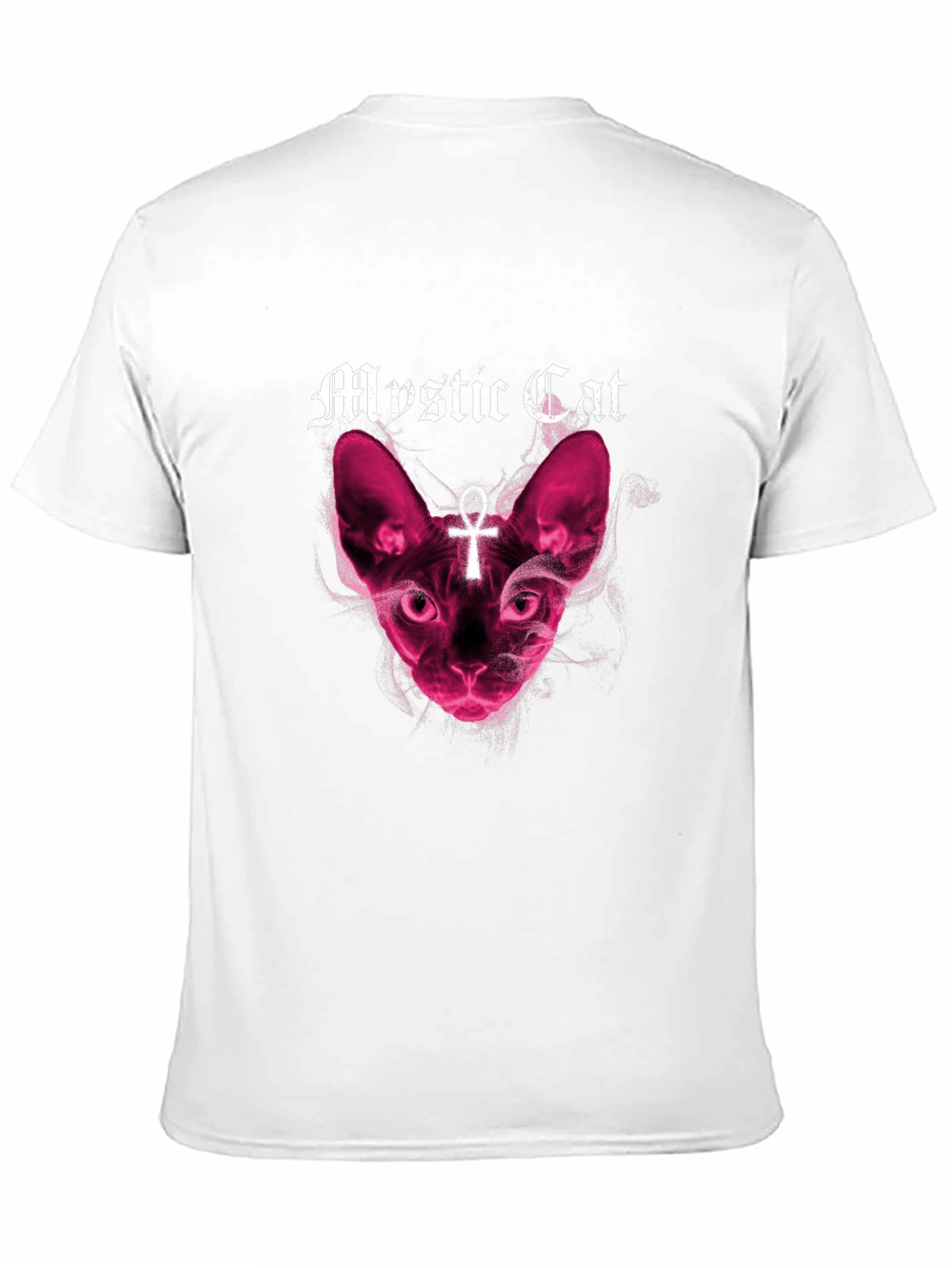 Mystic Cat Graphic T-Shirt - Black