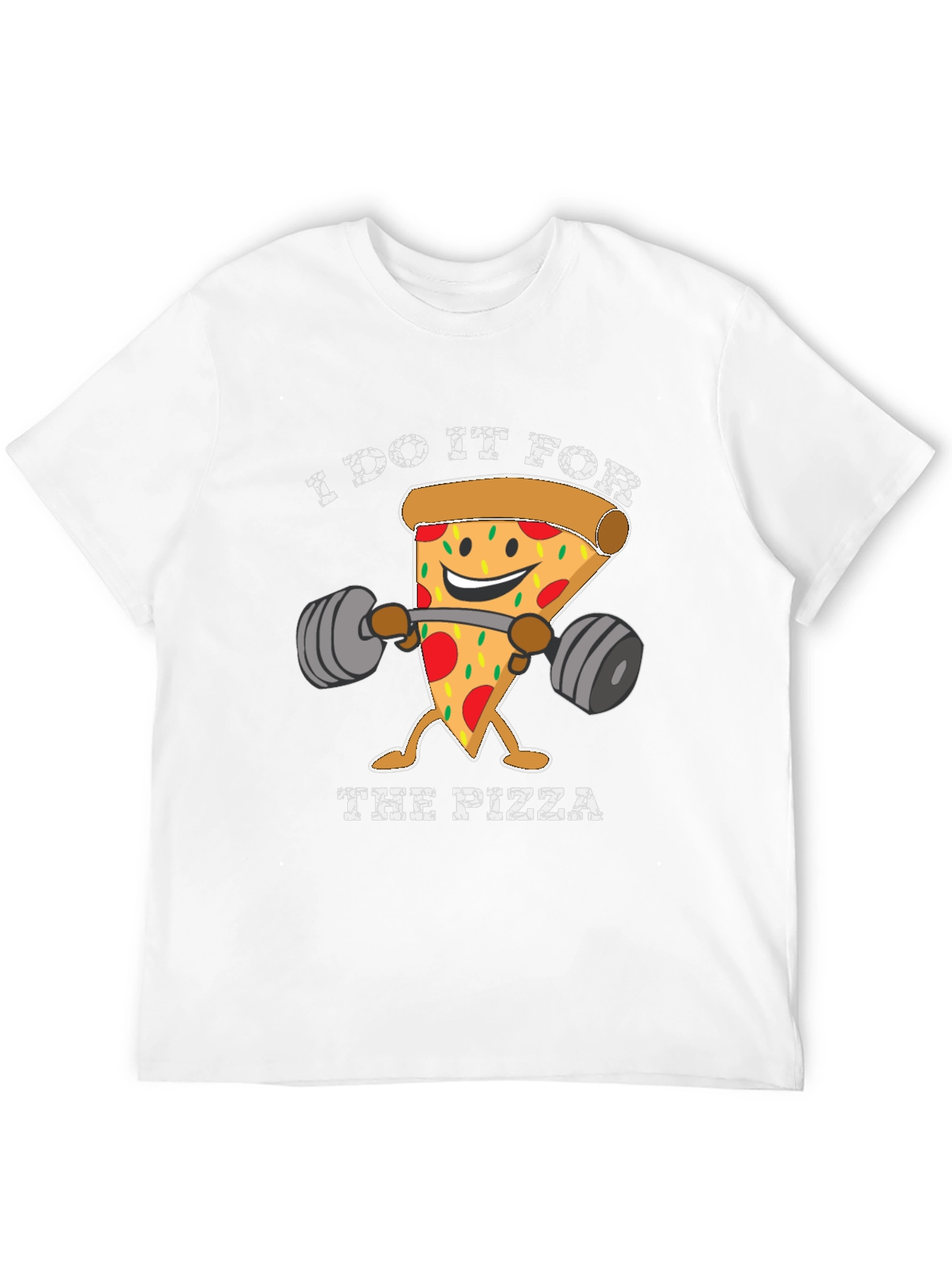 Pizza Gym T-Shirt Funny Workout Tee