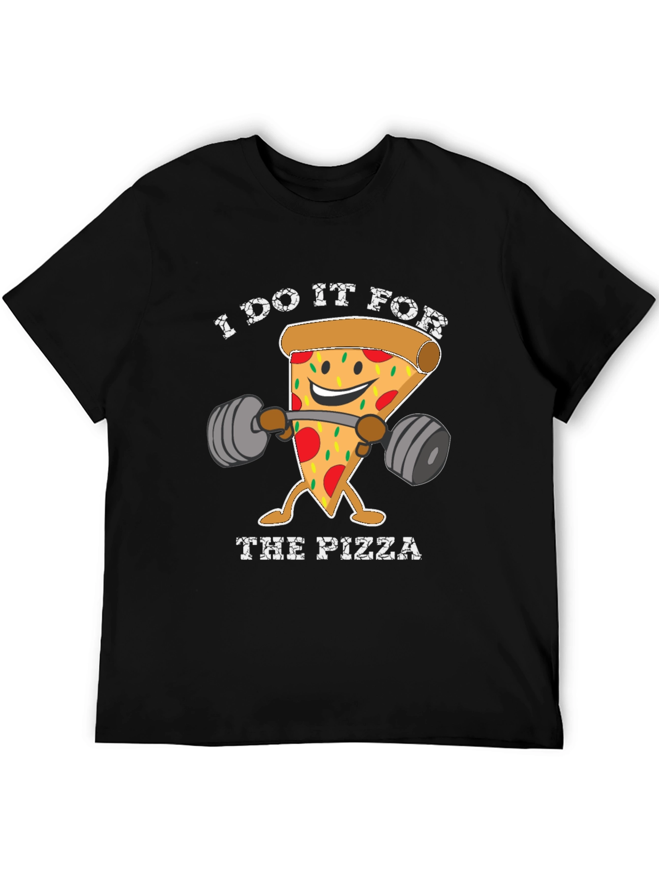 Pizza Gym T-Shirt Funny Workout Tee