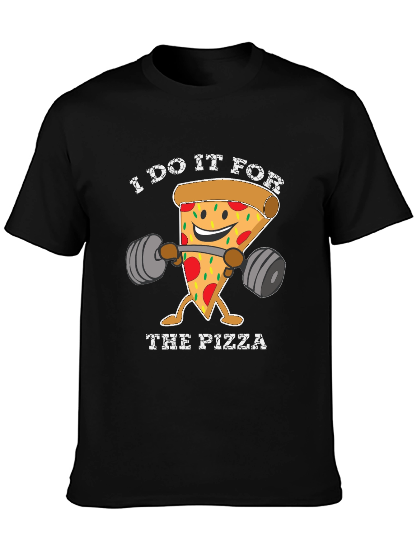 Pizza Gym T-Shirt Funny Workout Tee