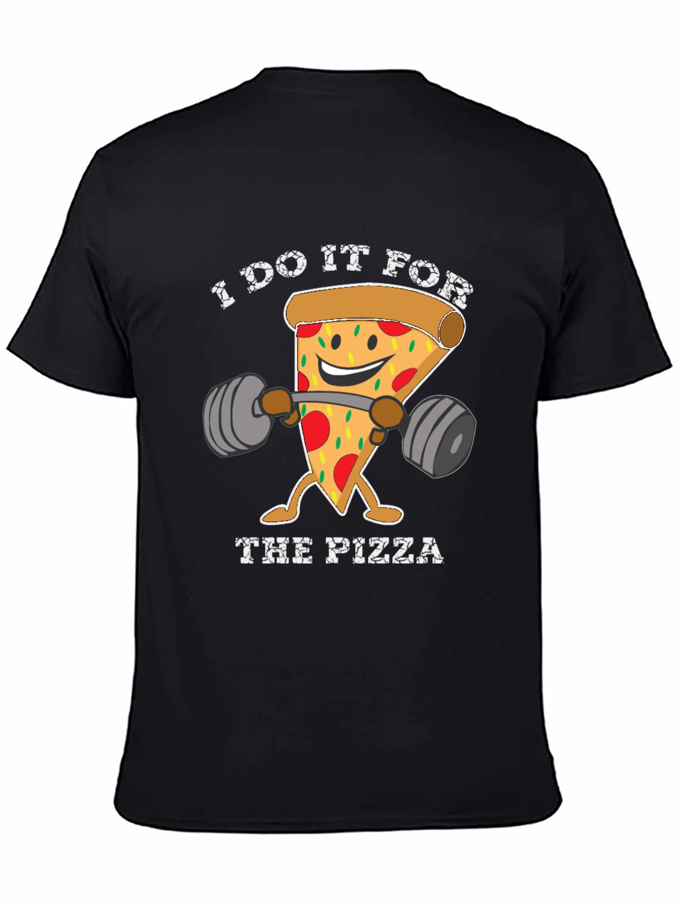 Pizza Gym T-Shirt Funny Workout Tee