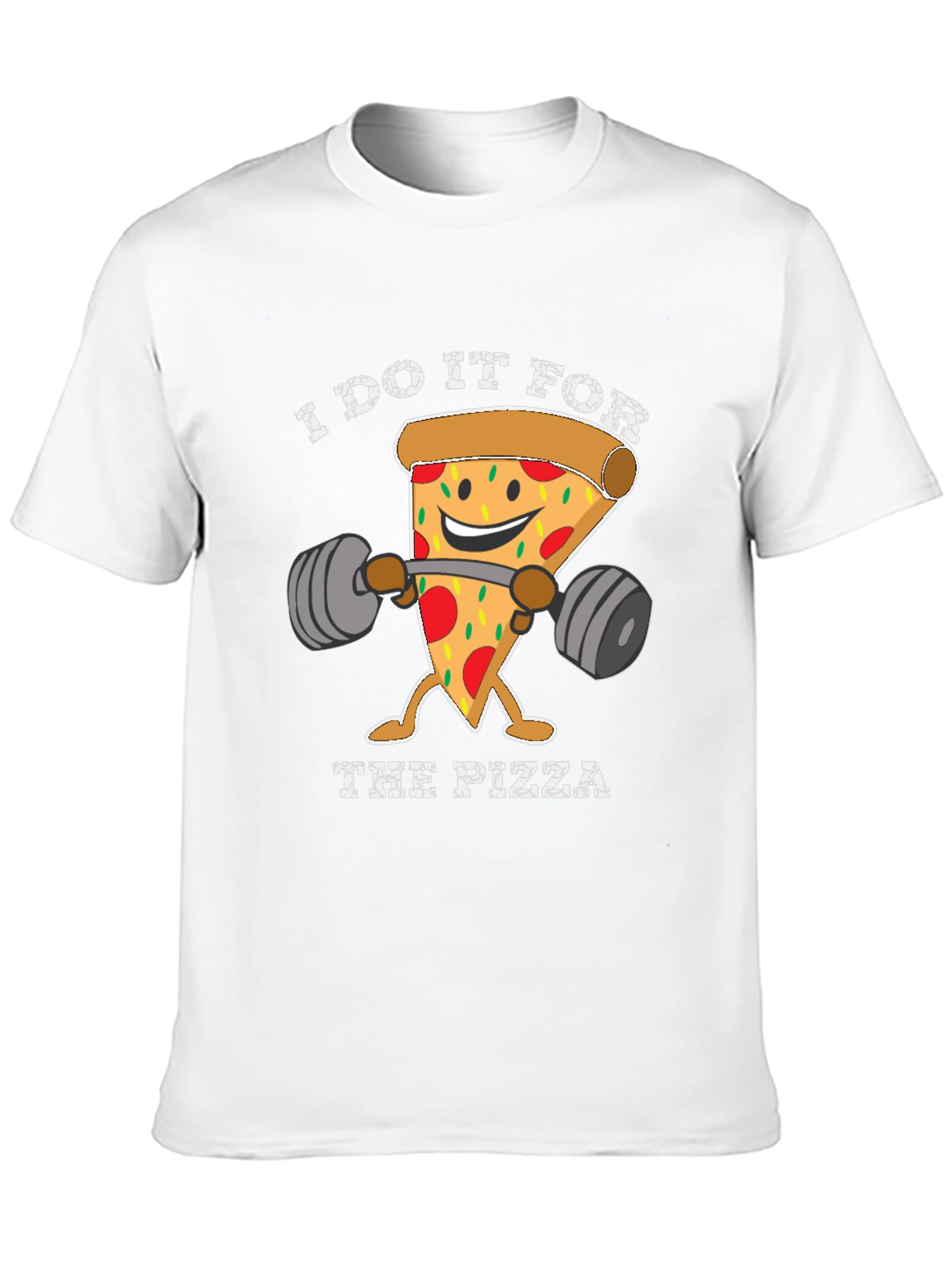 Pizza Gym T-Shirt Funny Workout Tee