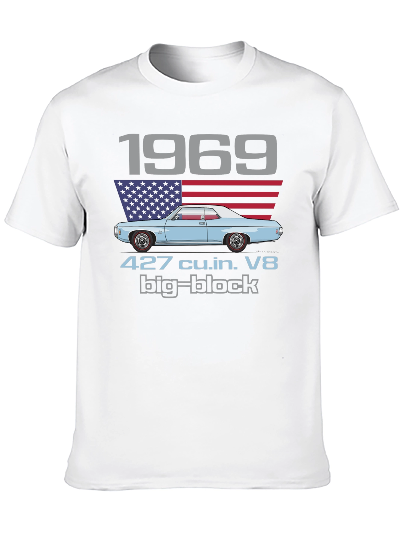 1969 427 Big Block V8 T-Shirt Classic Car Tee