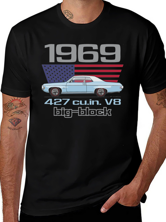 1969 427 Big Block V8 T-Shirt Classic Car Tee