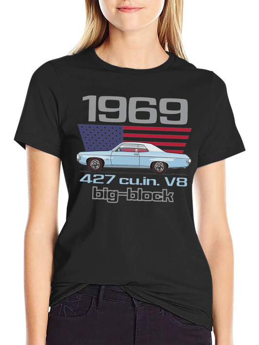 1969 427 Big Block V8 T-Shirt Classic Car Tee