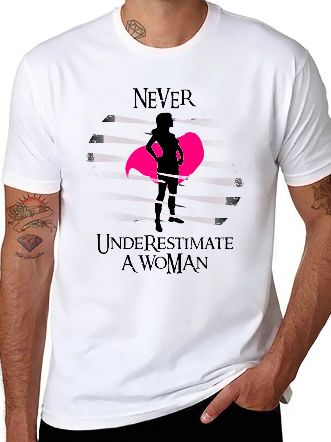 Empowered Woman Graphic Tee - Never Underestimate