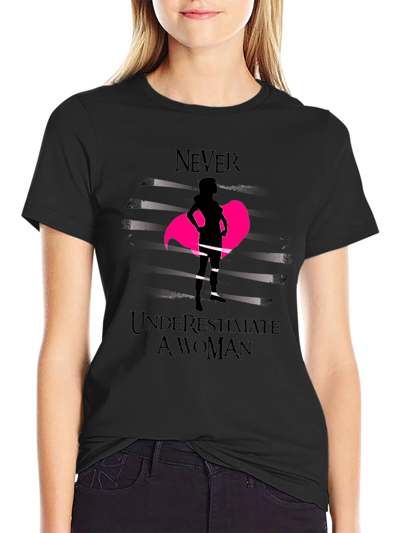 Empowered Woman Graphic Tee - Never Underestimate