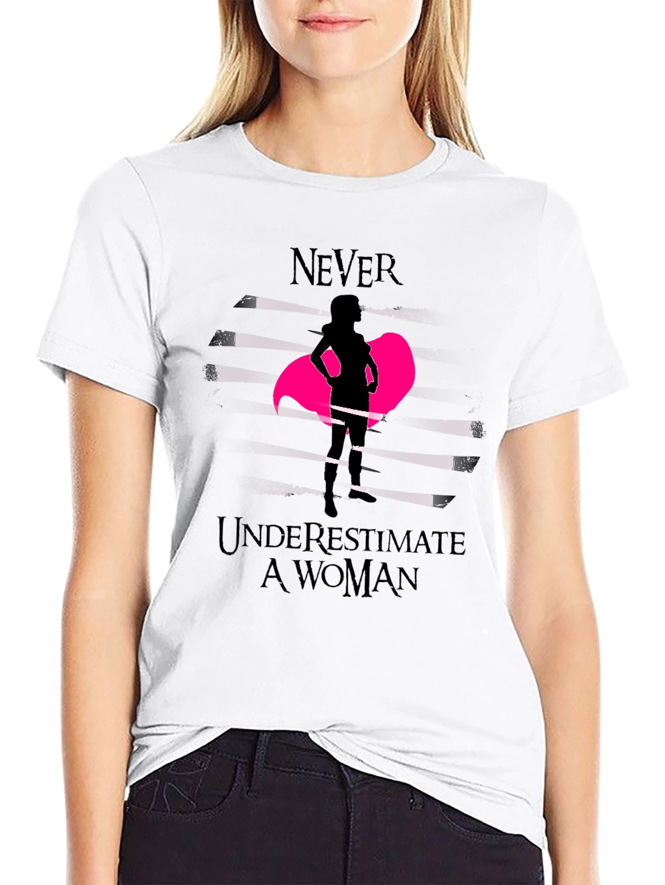Empowered Woman Graphic Tee - Never Underestimate