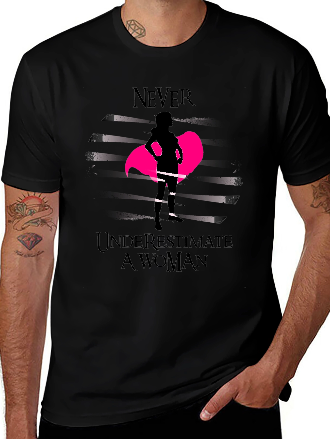Empowered Woman Graphic Tee - Never Underestimate