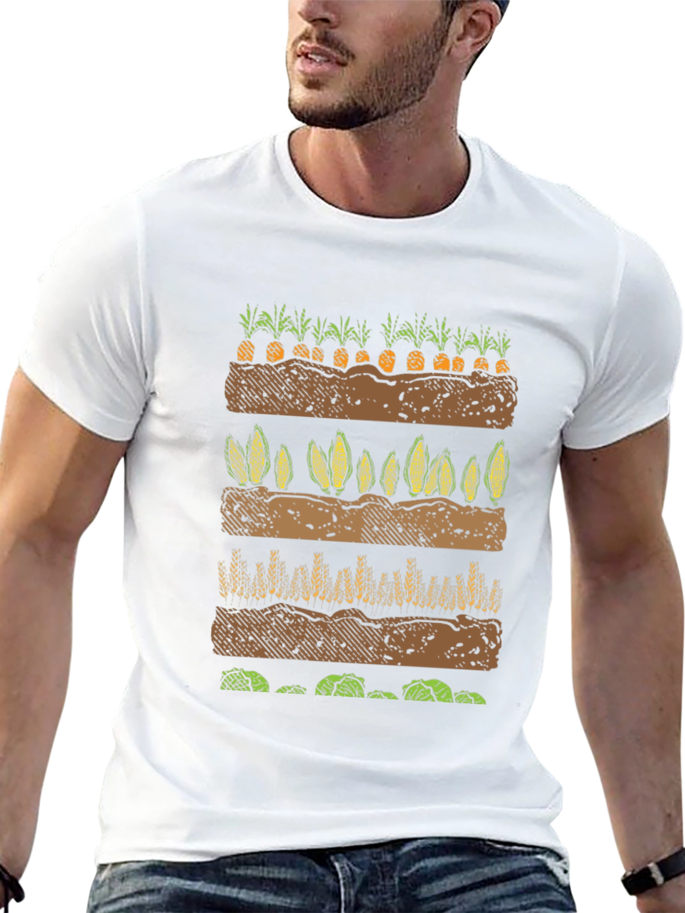 Farming Crop Layers Graphic T-Shirt
