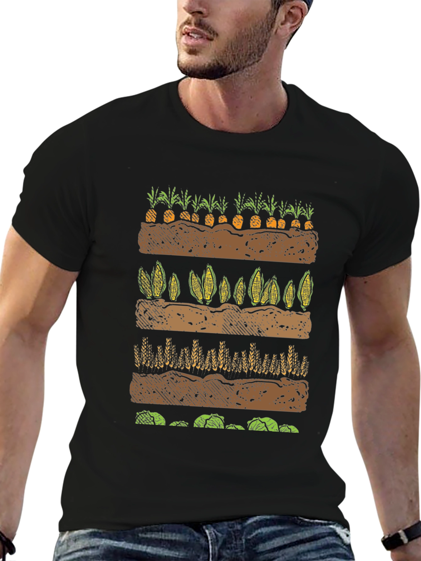 Farming Crop Layers Graphic T-Shirt