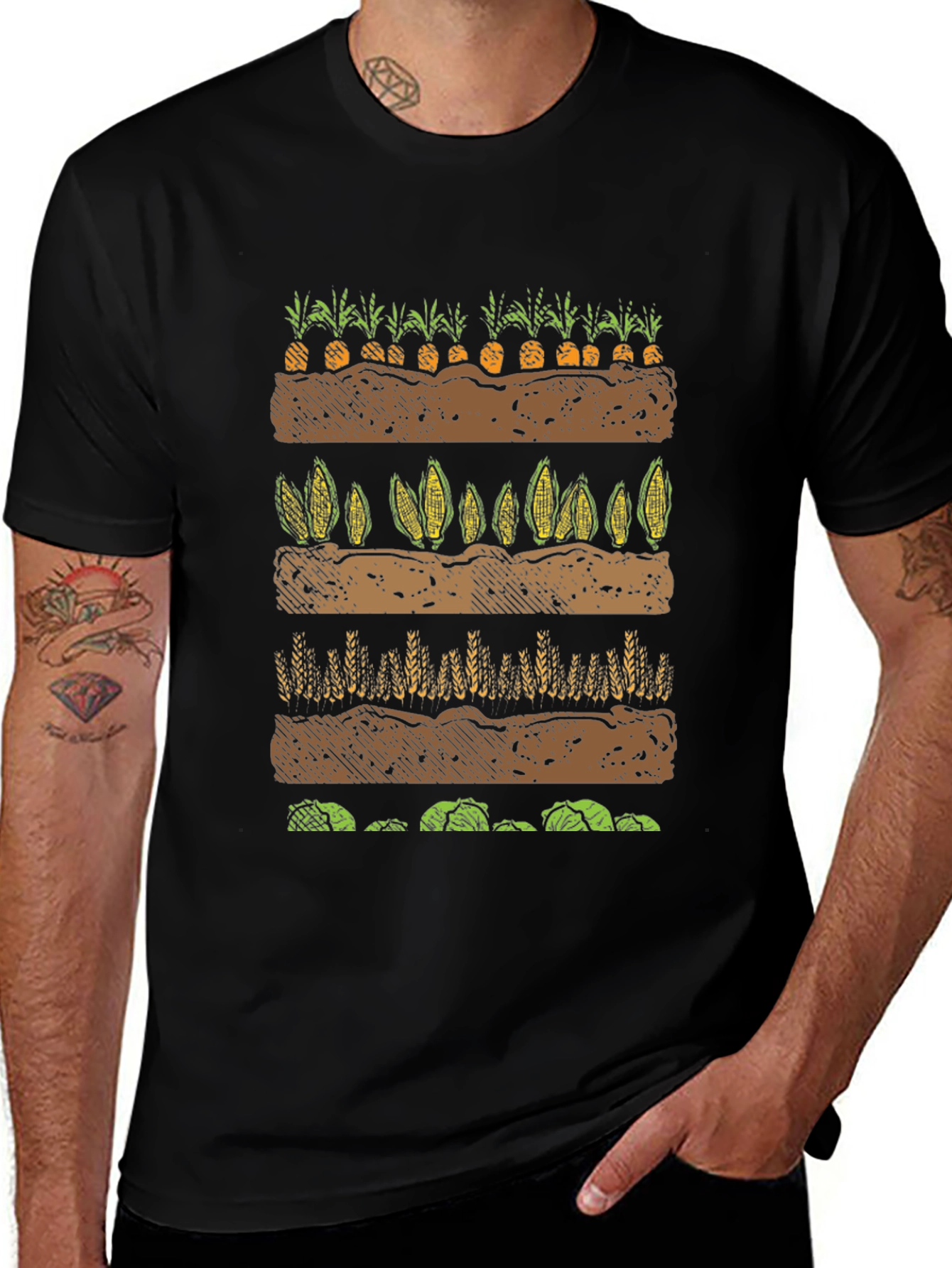 Farming Crop Layers Graphic T-Shirt