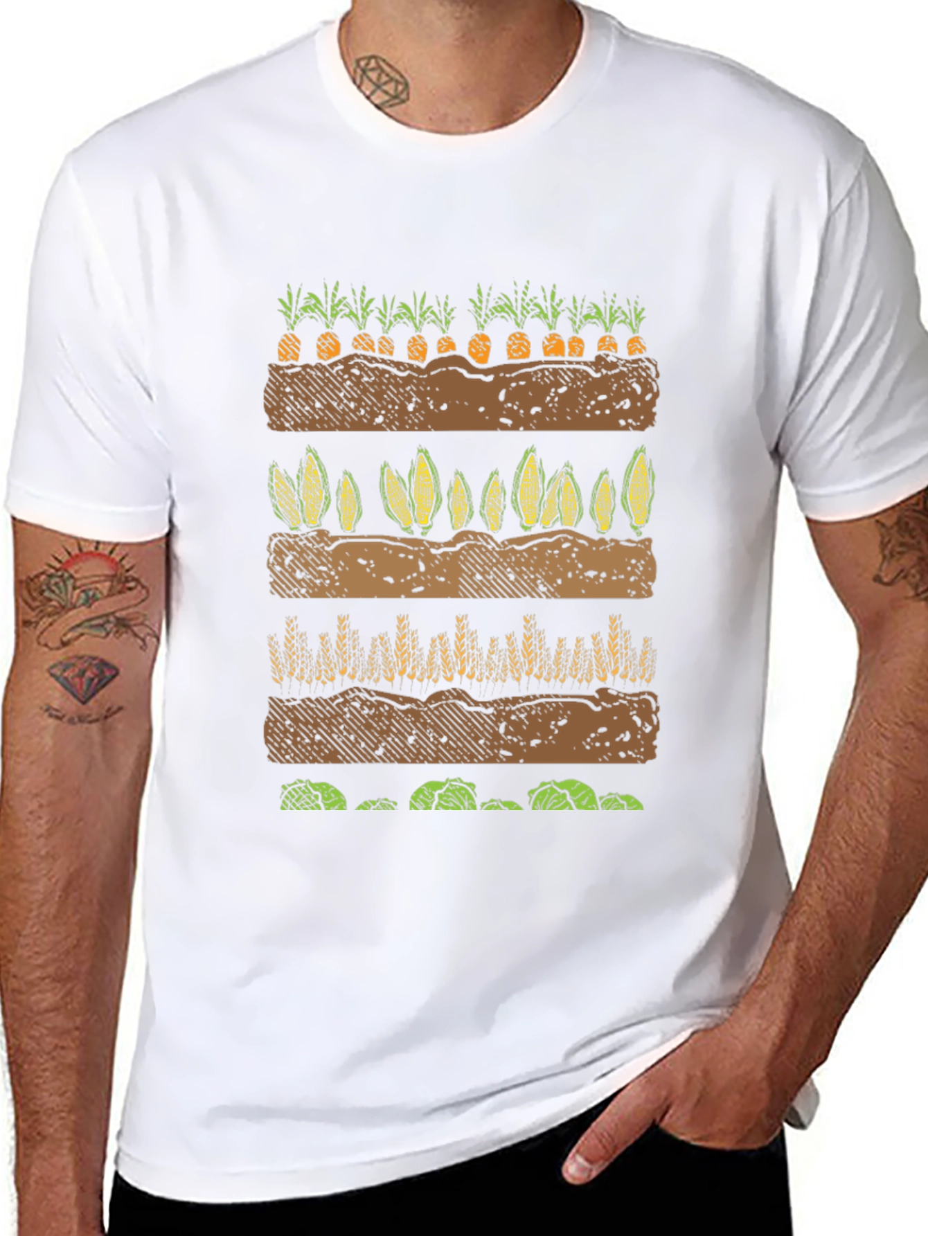 Farming Crop Layers Graphic T-Shirt