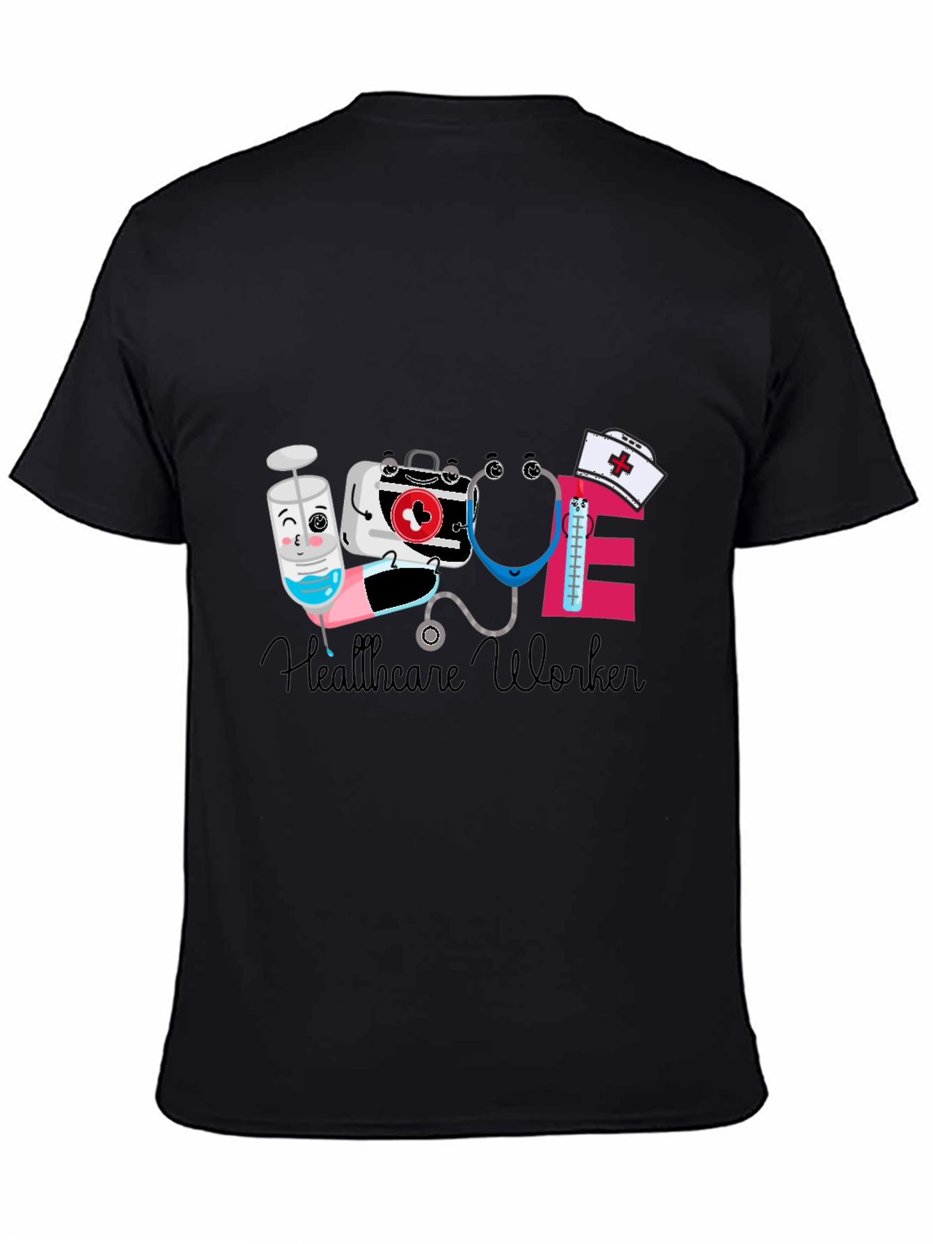 Healthcare Worker Graphic Tee - Cute & Comfy