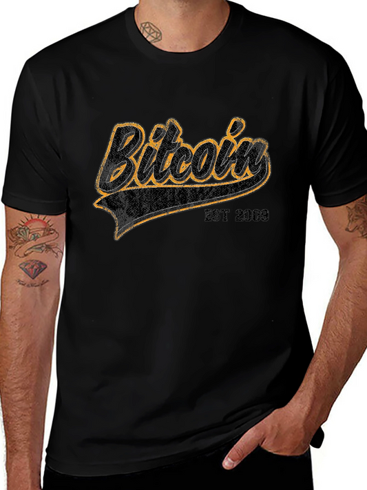 Bitcoin EST 2009 Black Graphic Tee