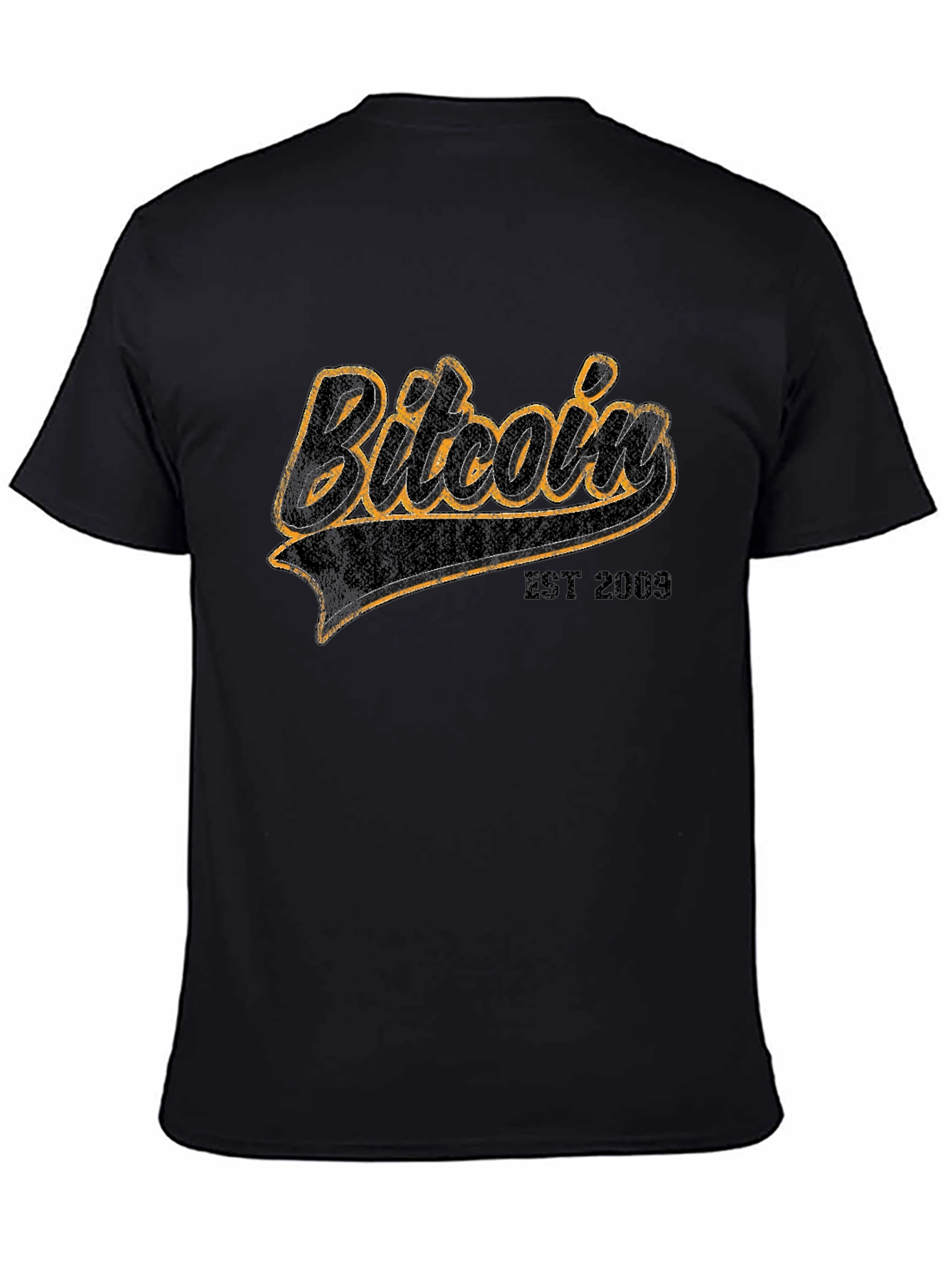 Bitcoin EST 2009 Black Graphic Tee
