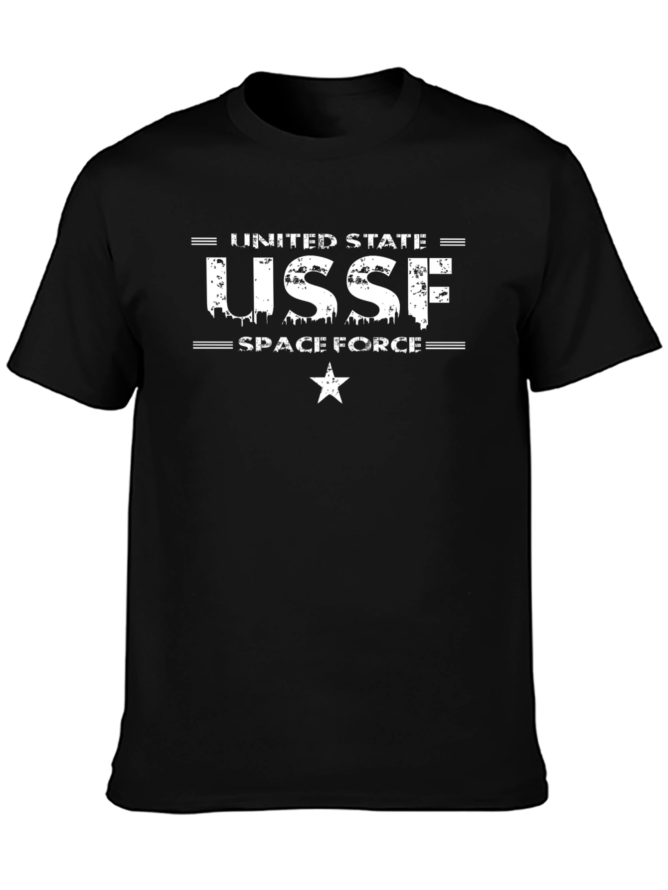 USSF Space Force Graphic T-Shirt - Black