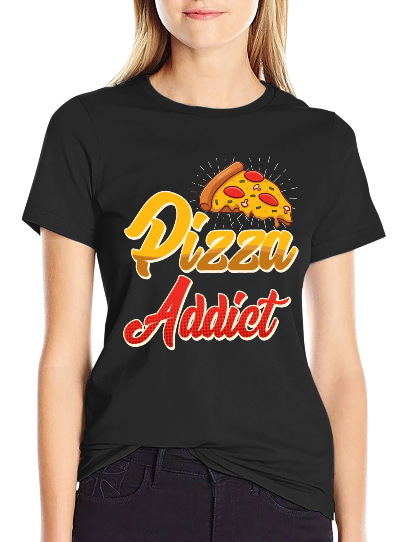 Pizza Addict T-Shirt - Foodie Novelty Tee