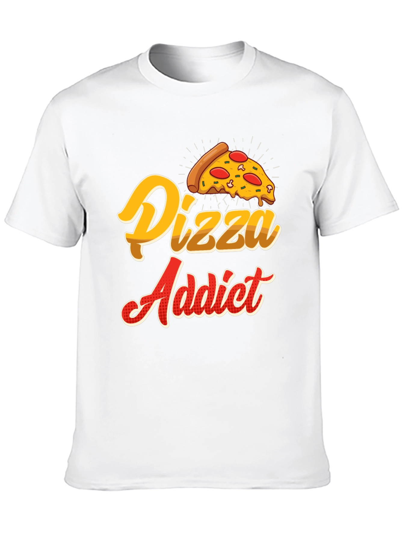 Pizza Addict T-Shirt - Foodie Novelty Tee
