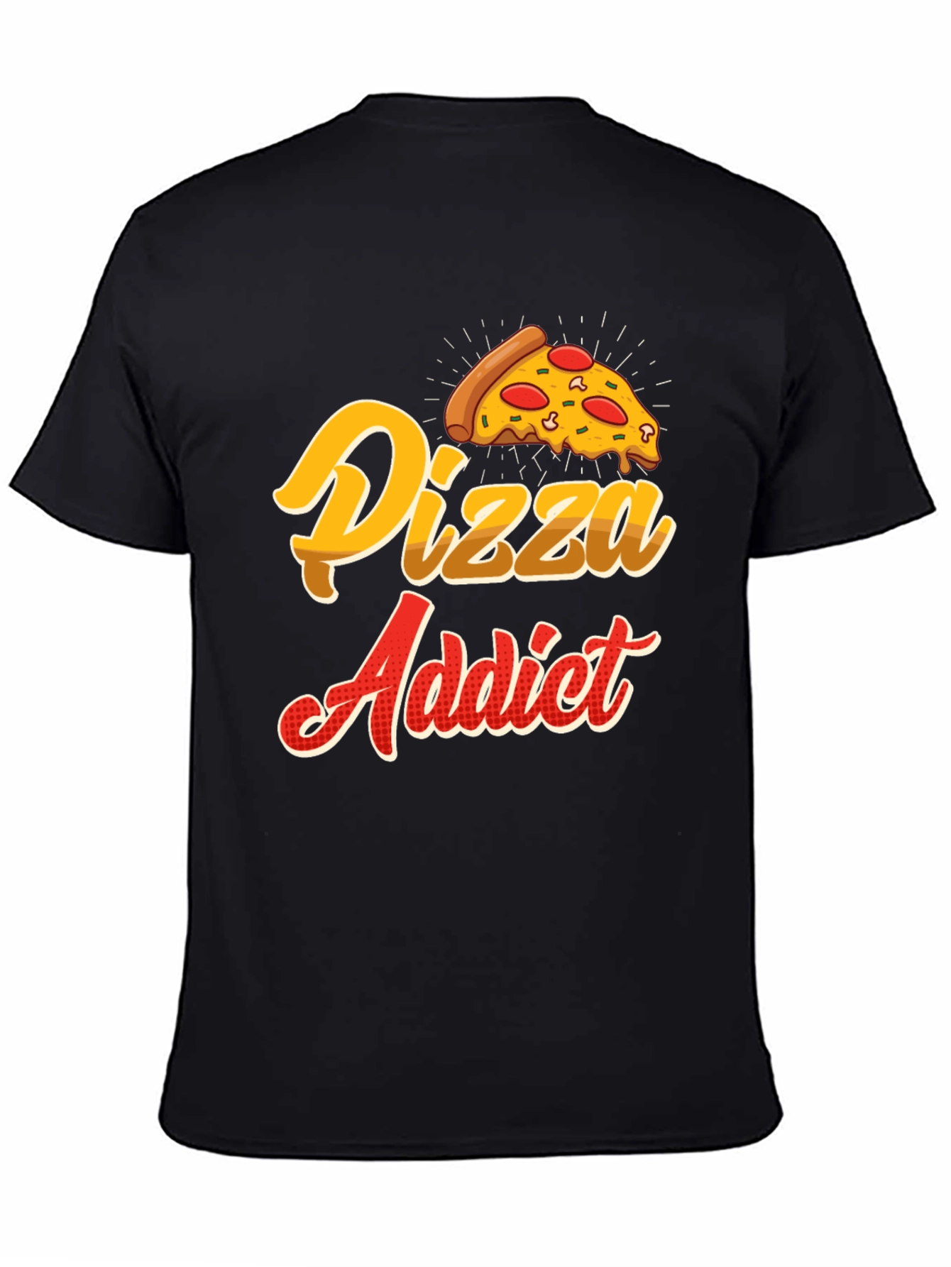 Pizza Addict T-Shirt - Foodie Novelty Tee