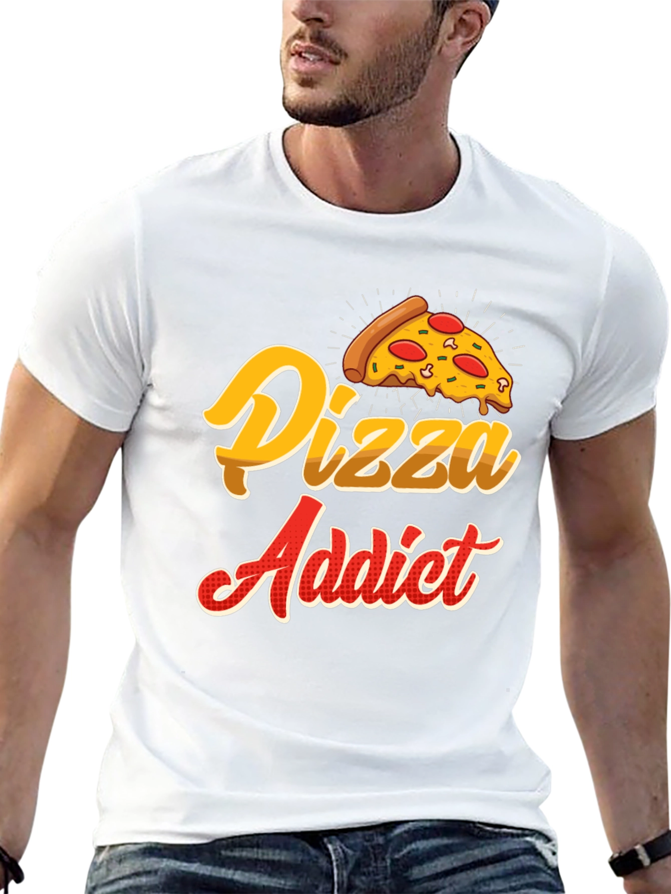 Pizza Addict T-Shirt - Foodie Novelty Tee
