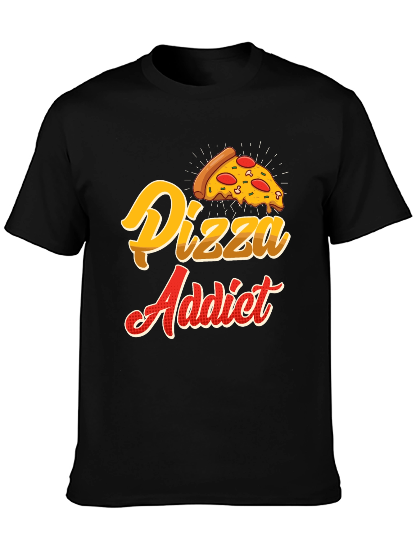 Pizza Addict T-Shirt - Foodie Novelty Tee