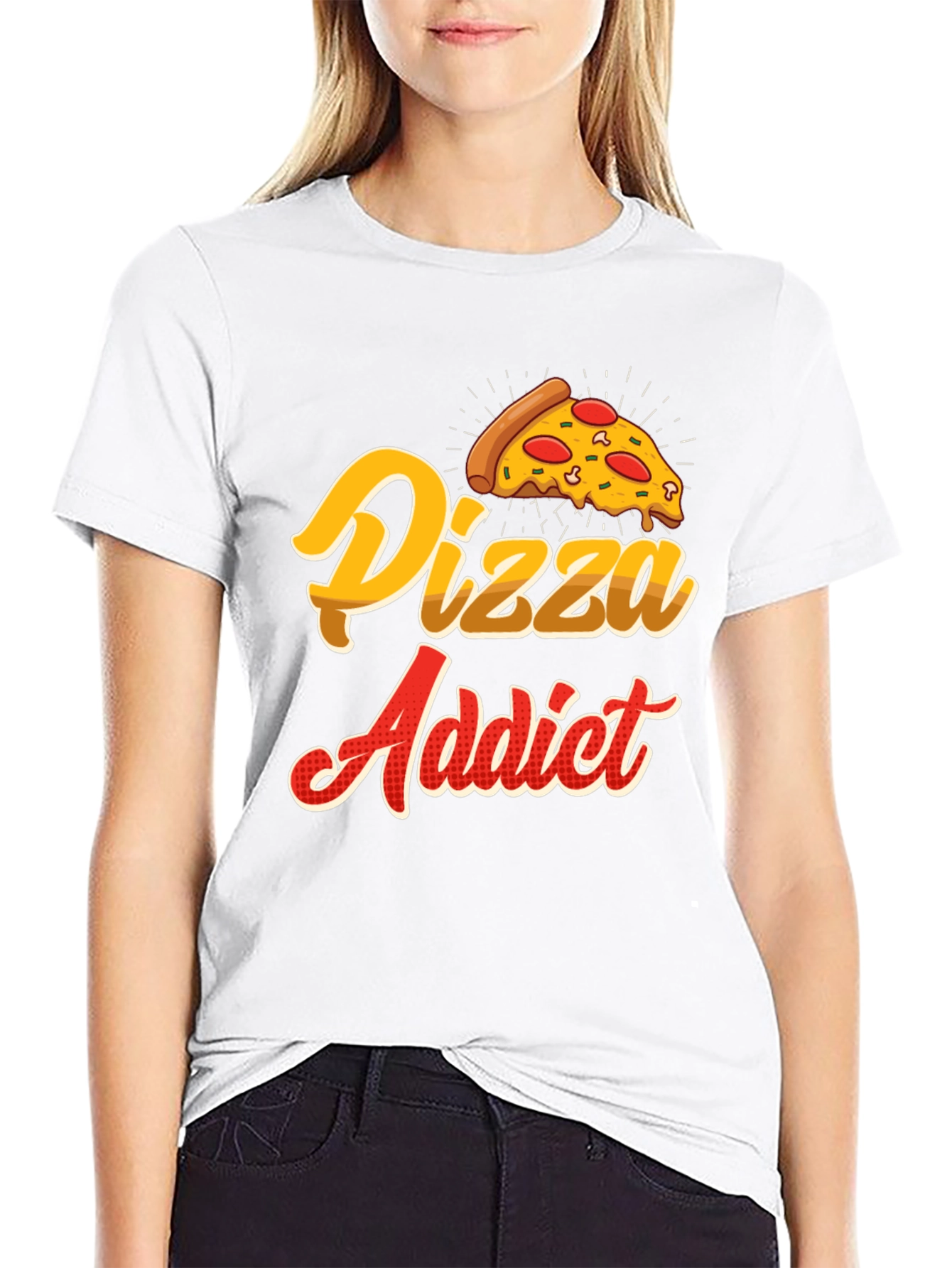 Pizza Addict T-Shirt - Foodie Novelty Tee