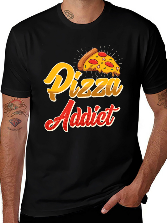 Pizza Addict T-Shirt - Foodie Novelty Tee