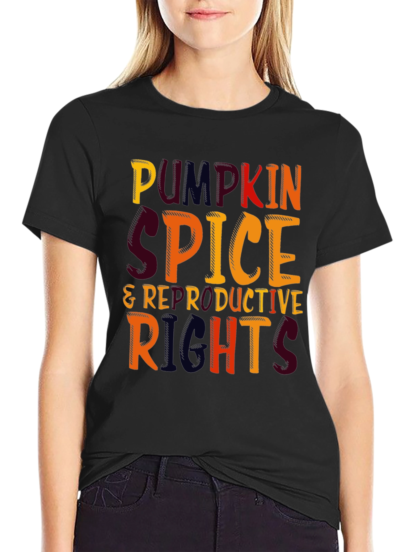 Pumpkin Spice Reproductive Rights T-Shirt
