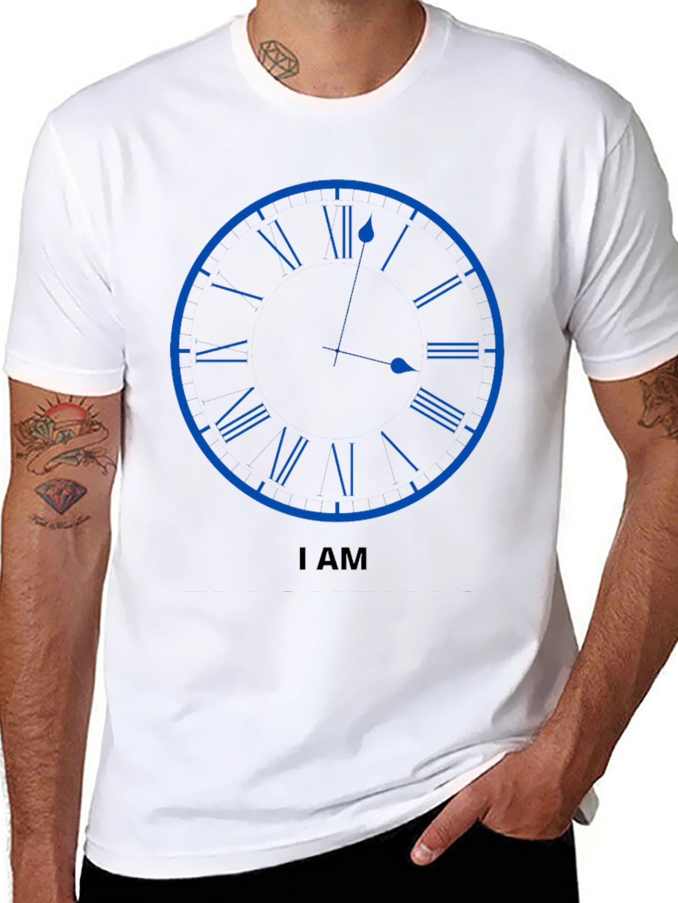 Clock Face Graphic Tee - Time is Now T-Shirt