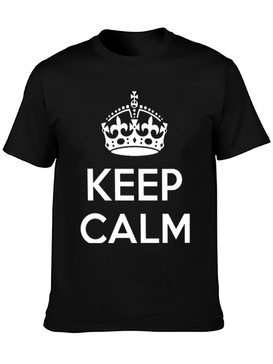 Keep Calm Graphic Tee - Classic Comfort