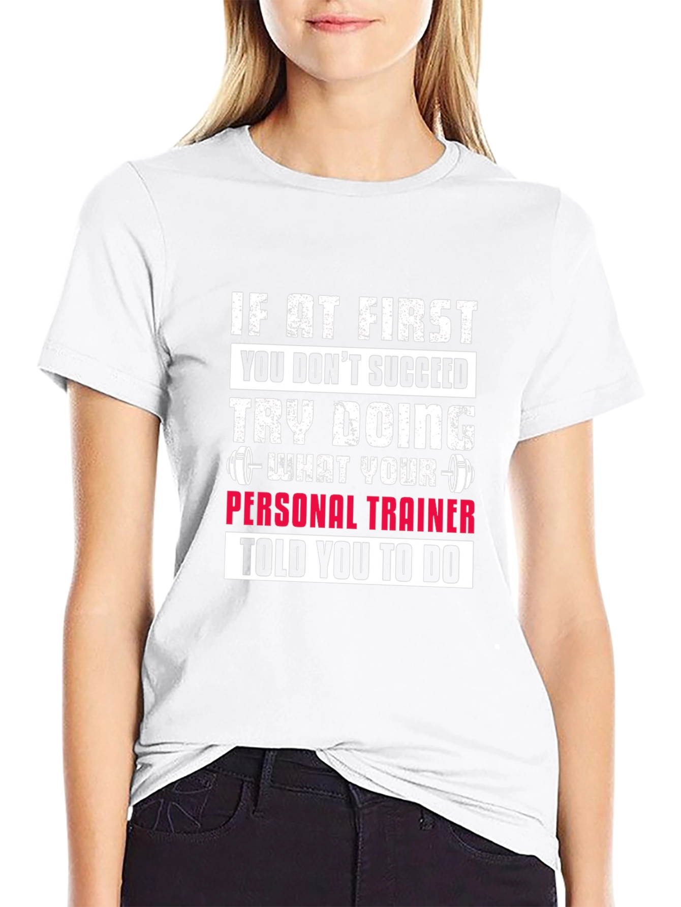 Fitness Trainer T-Shirt - Motivational Gym Workout Tee