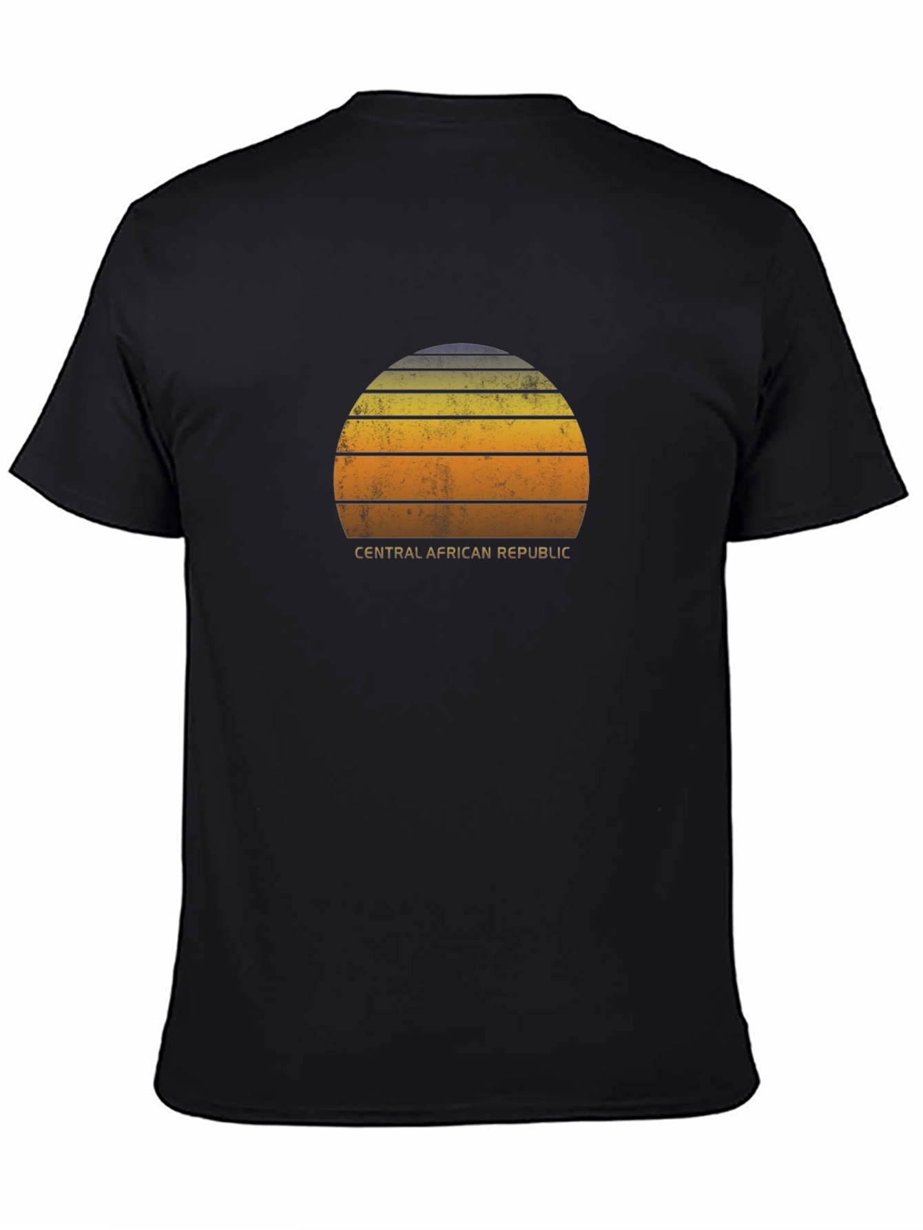 Retro Central African Republic Sunset T-Shirt