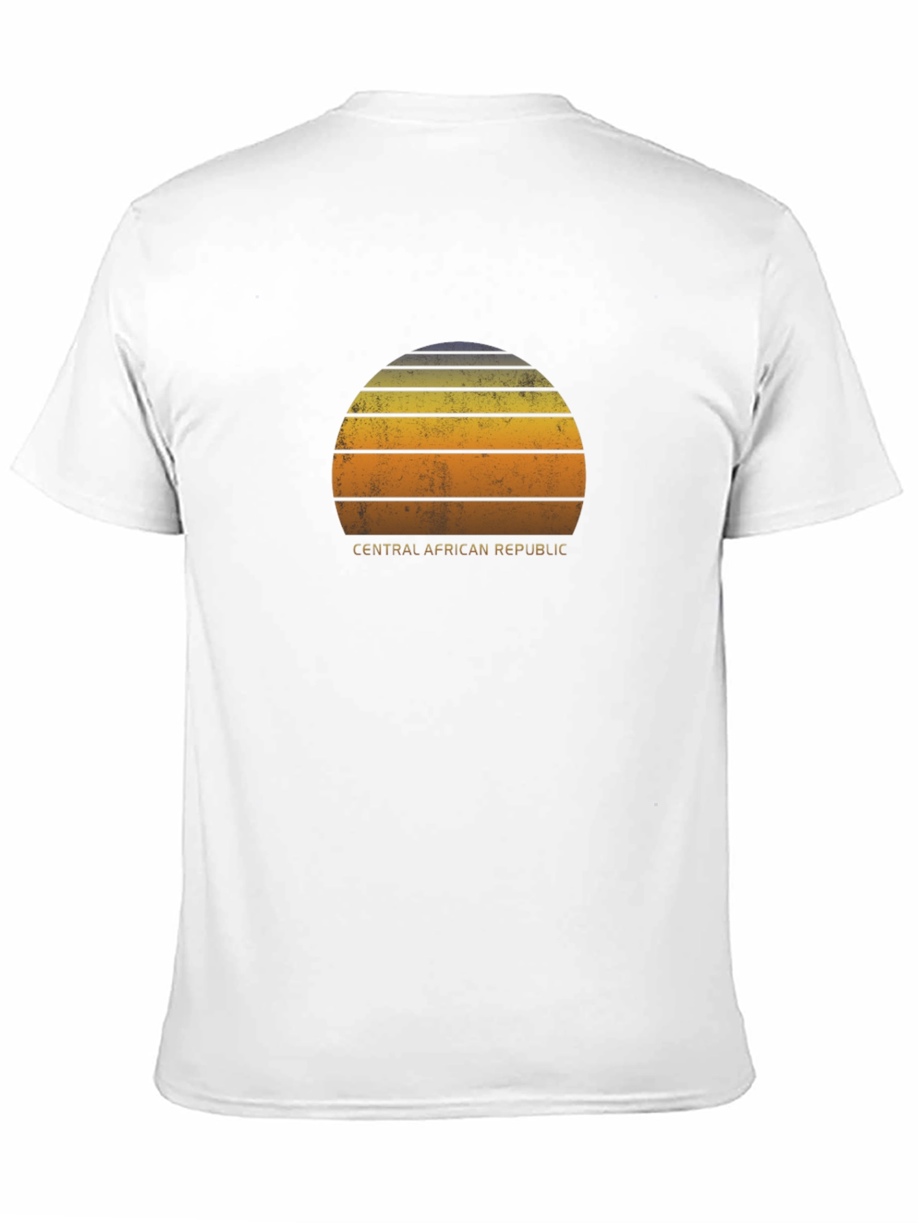 Retro Central African Republic Sunset T-Shirt