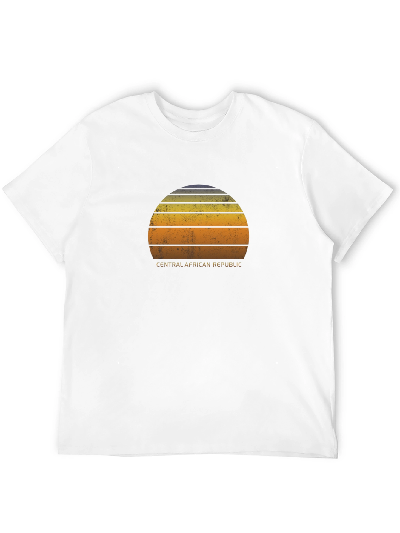 Retro Central African Republic Sunset T-Shirt
