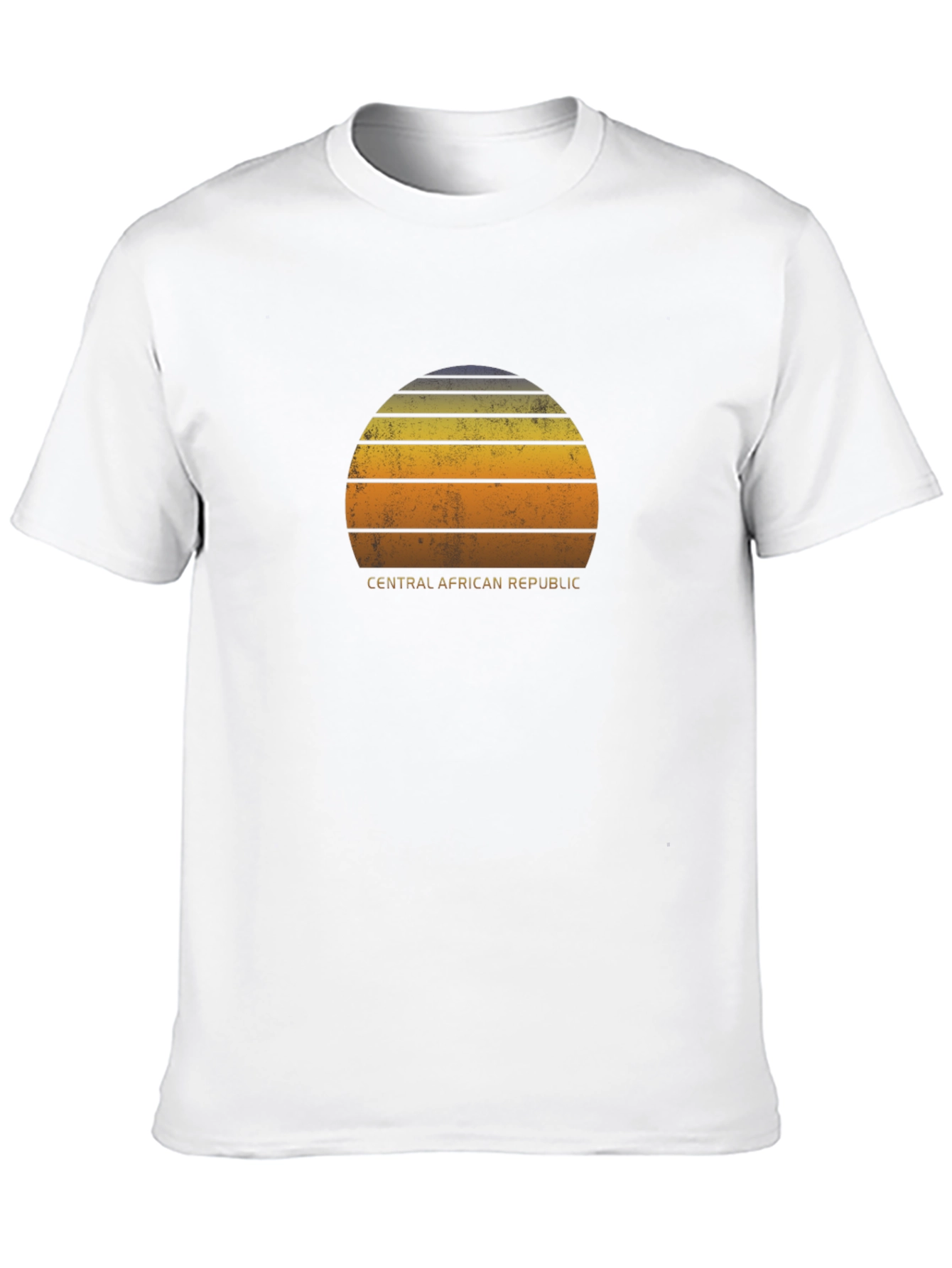 Retro Central African Republic Sunset T-Shirt