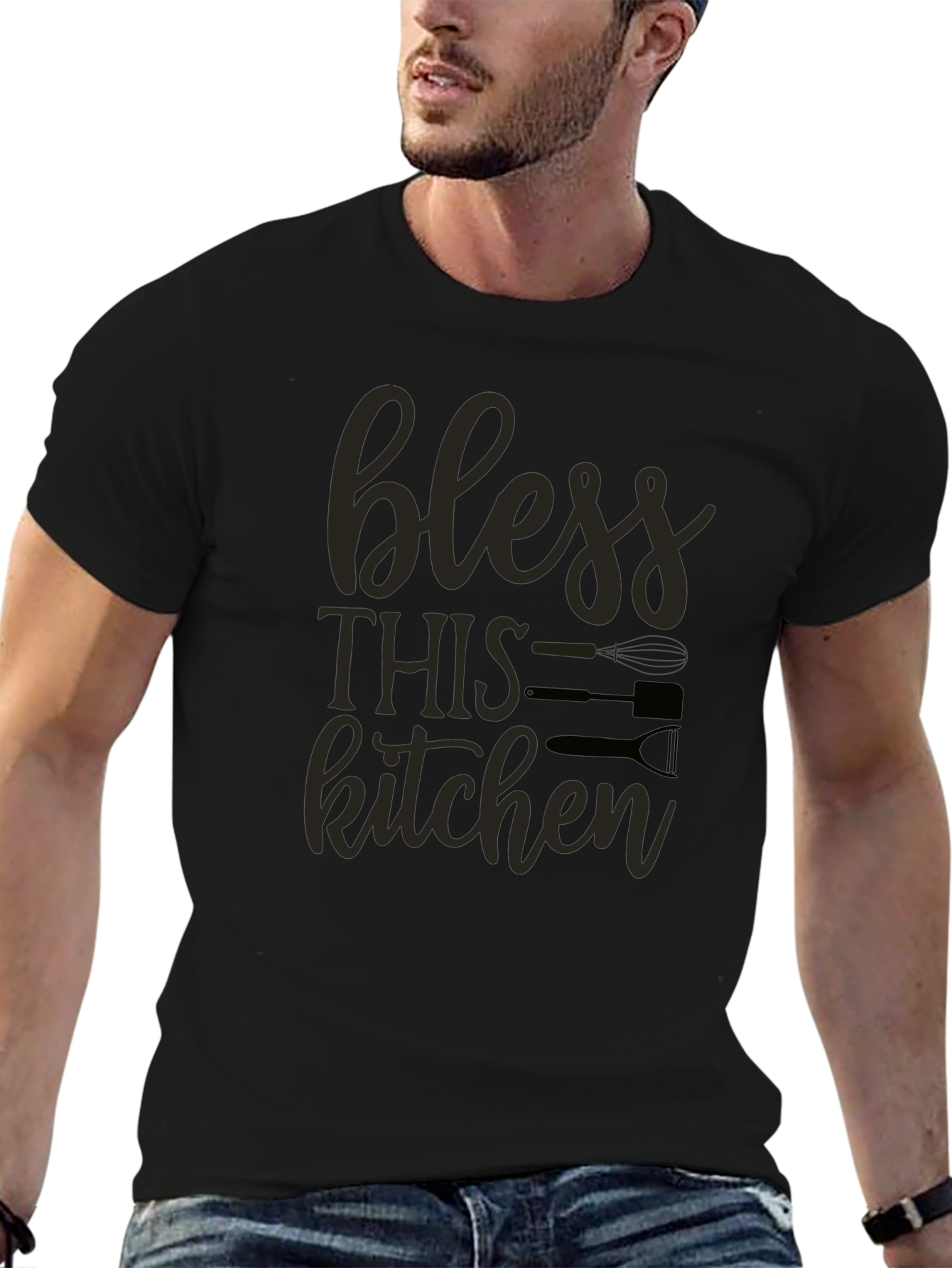 Bless This Kitchen Graphic T-Shirt