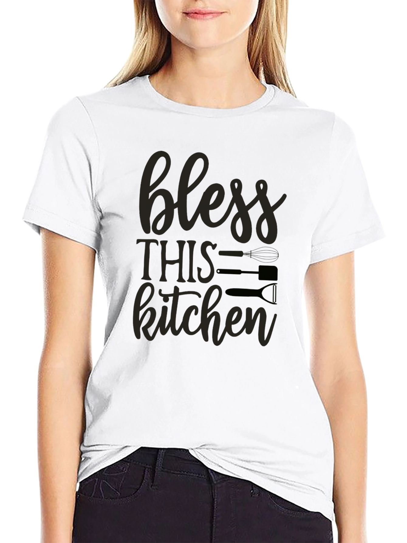 Bless This Kitchen Graphic T-Shirt