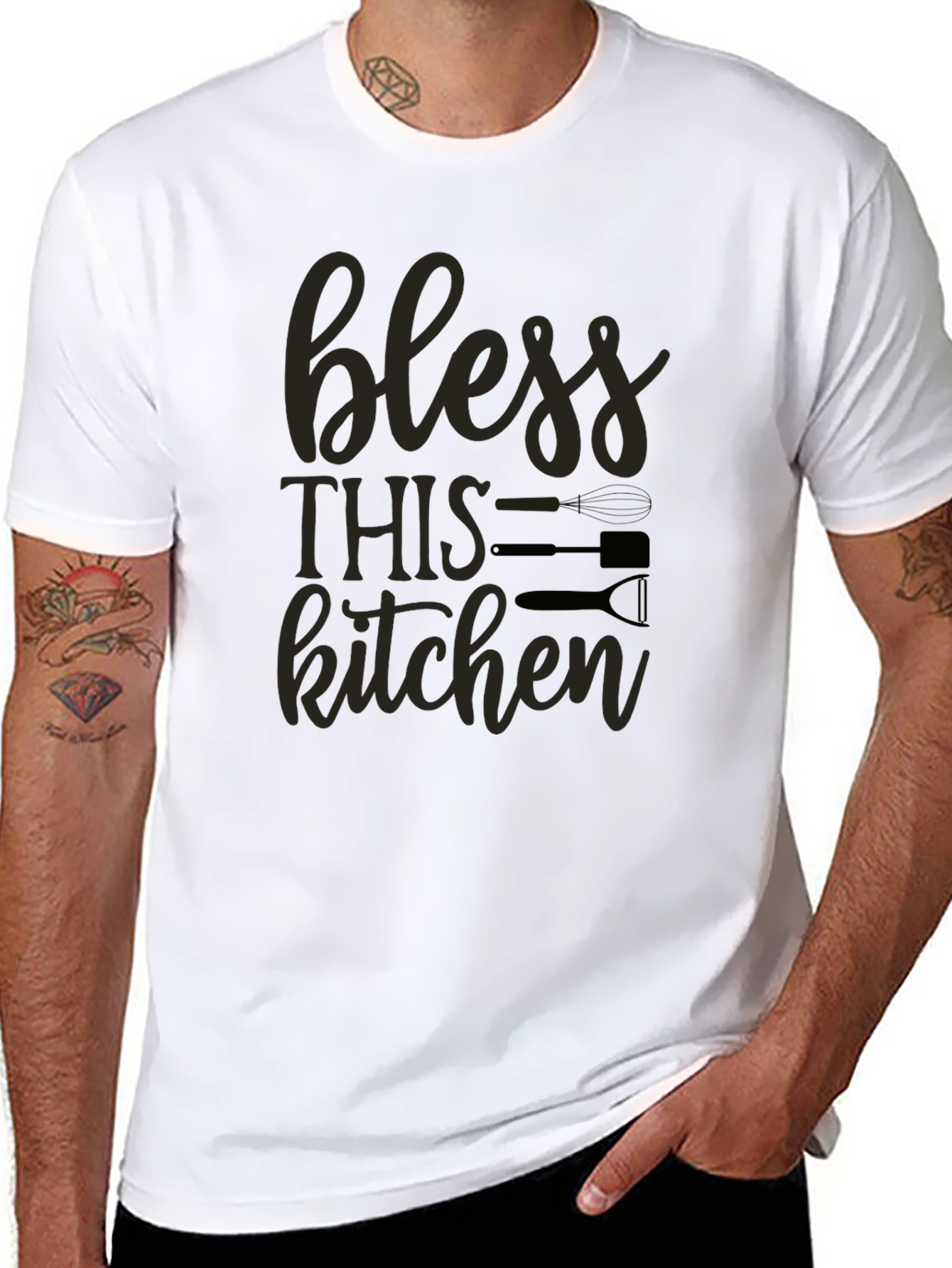 Bless This Kitchen Graphic T-Shirt