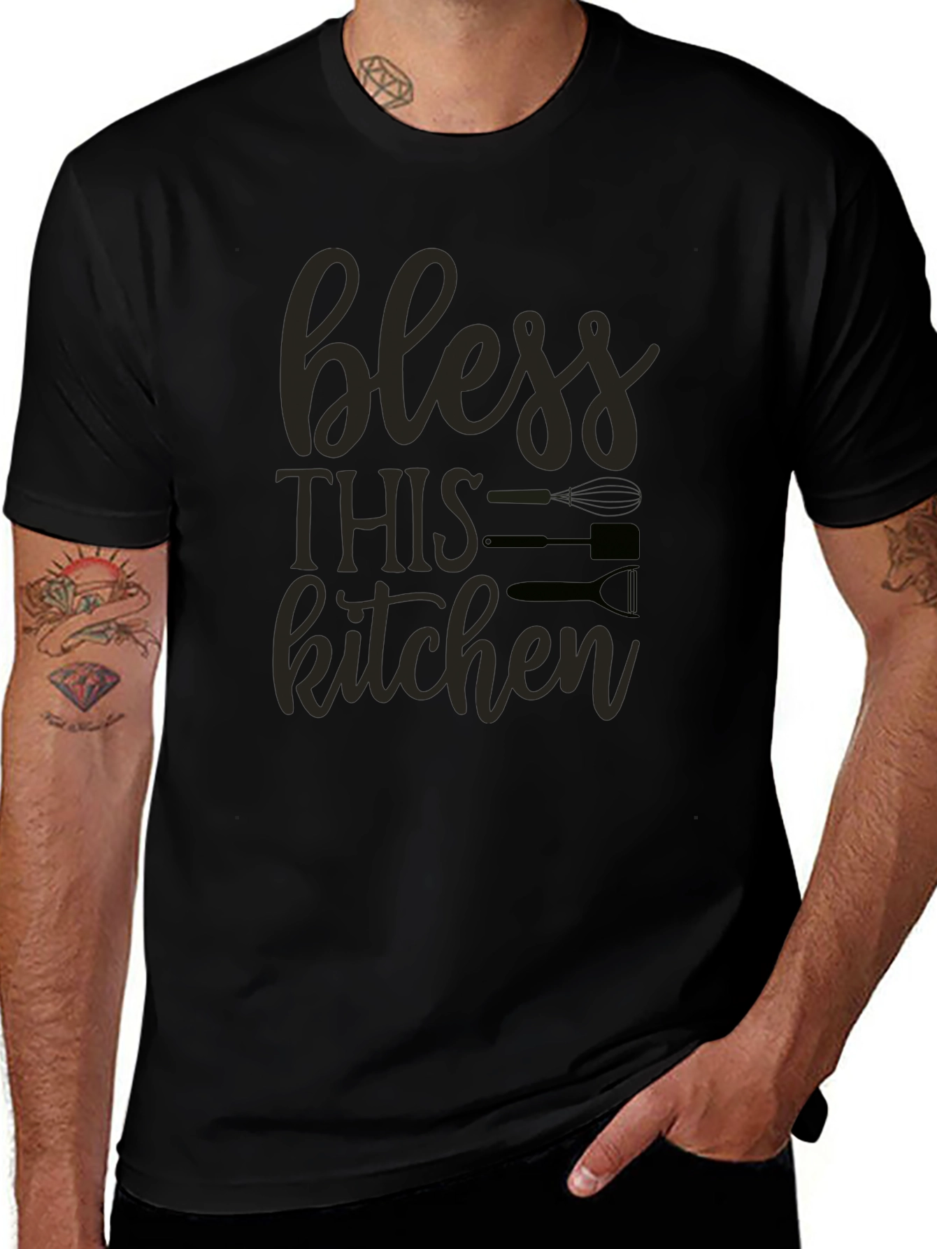 Bless This Kitchen Graphic T-Shirt