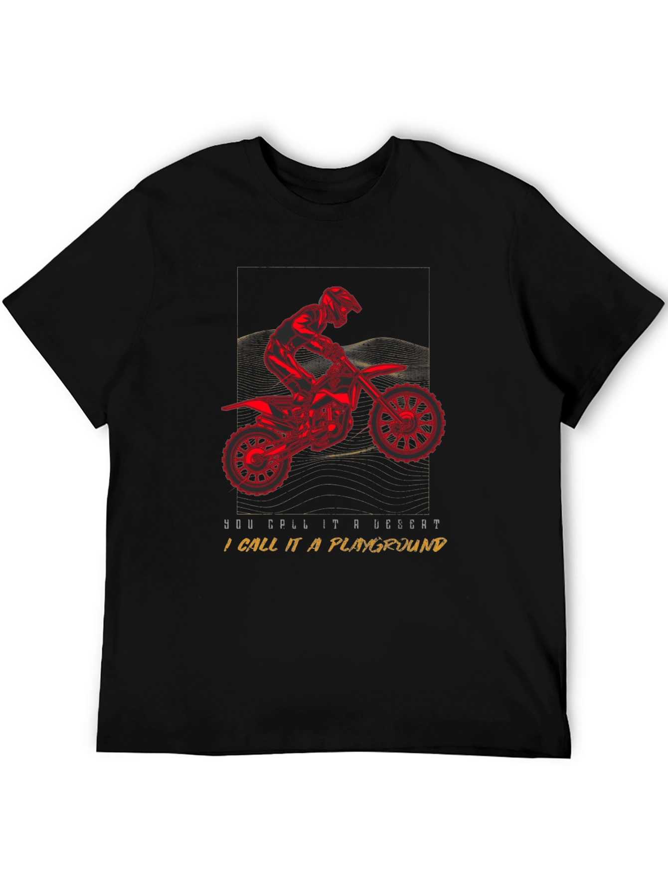 Motorcycle Desert Playground T-Shirt
